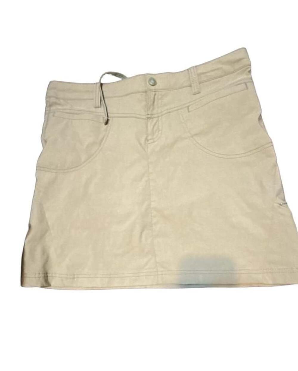 Athleta Skort Size 8 Khaki Nylon Blend Built In Shorts